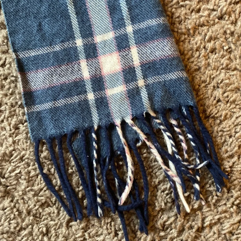 COPY - Christian Dior blue pink white plaid scarf